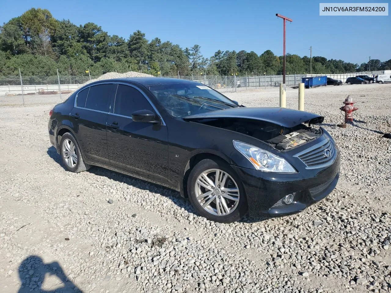 2015 Infiniti Q40 VIN: JN1CV6AR3FM524200 Lot: 72006554