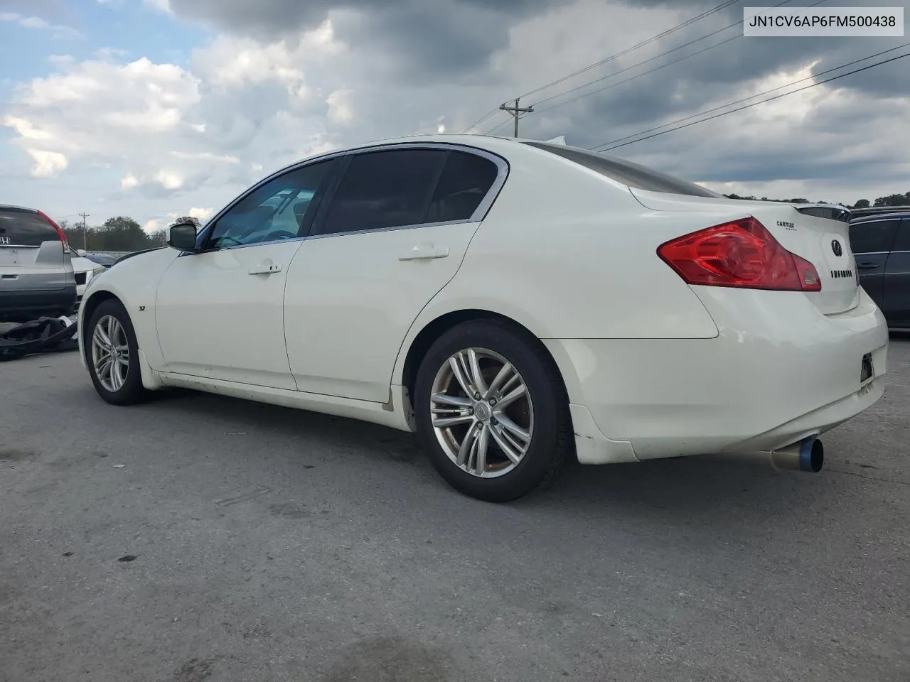 2015 Infiniti Q40 VIN: JN1CV6AP6FM500438 Lot: 74081644