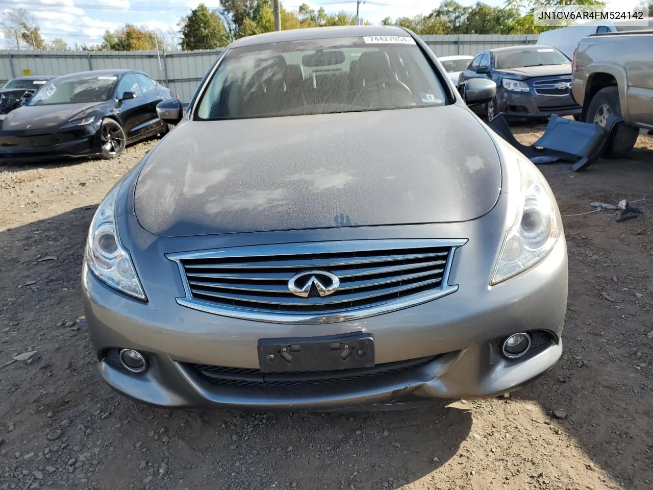 2015 Infiniti Q40 VIN: JN1CV6AR4FM524142 Lot: 74427954