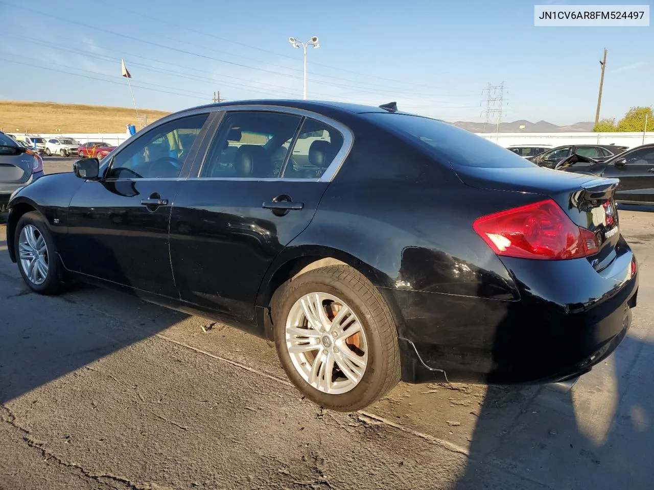 2015 Infiniti Q40 VIN: JN1CV6AR8FM524497 Lot: 74764554