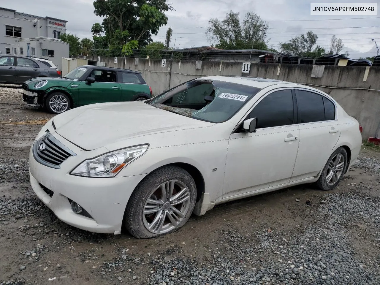 2015 Infiniti Q40 VIN: JN1CV6AP9FM502748 Lot: 74823204