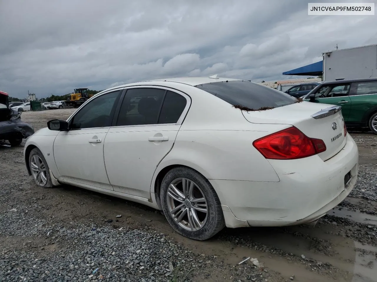 2015 Infiniti Q40 VIN: JN1CV6AP9FM502748 Lot: 74823204