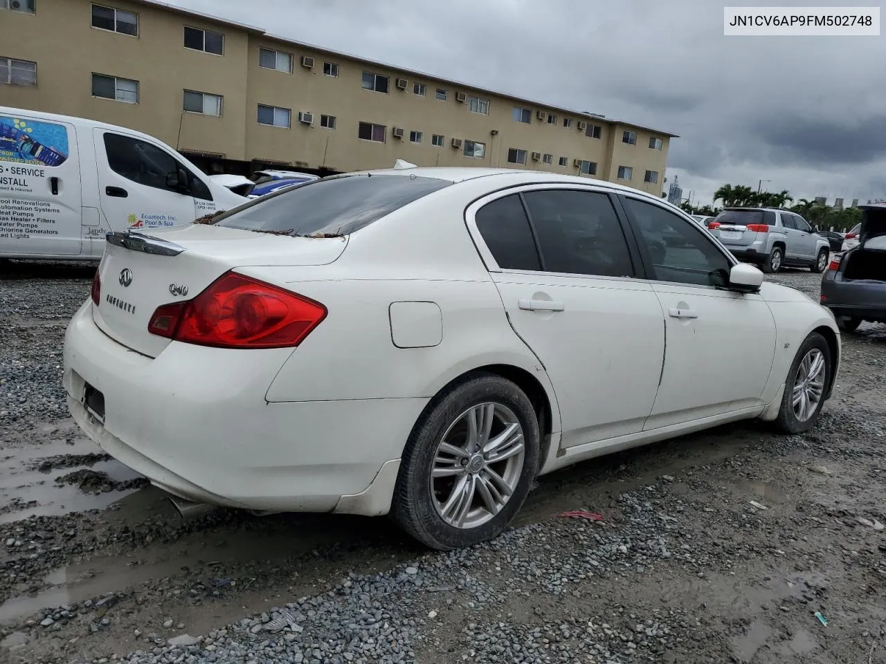 2015 Infiniti Q40 VIN: JN1CV6AP9FM502748 Lot: 74823204