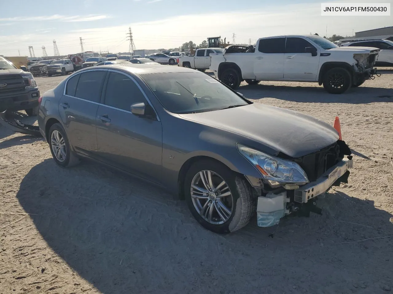 2015 Infiniti Q40 VIN: JN1CV6AP1FM500430 Lot: 75240454