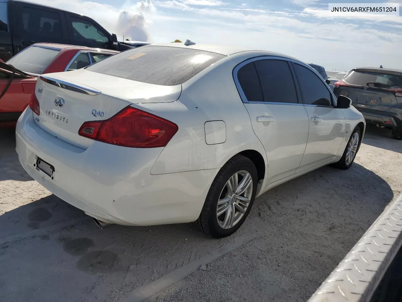 2015 Infiniti Q40 VIN: JN1CV6ARXFM651204 Lot: 75376854