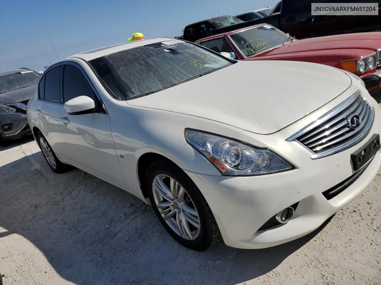 2015 Infiniti Q40 VIN: JN1CV6ARXFM651204 Lot: 75376854