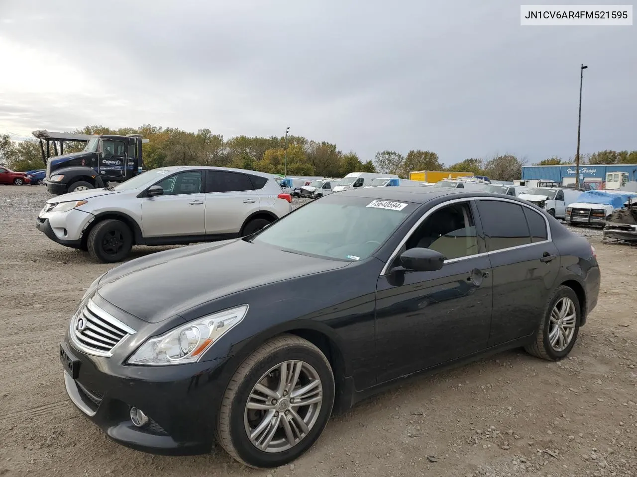 2015 Infiniti Q40 VIN: JN1CV6AR4FM521595 Lot: 75640594