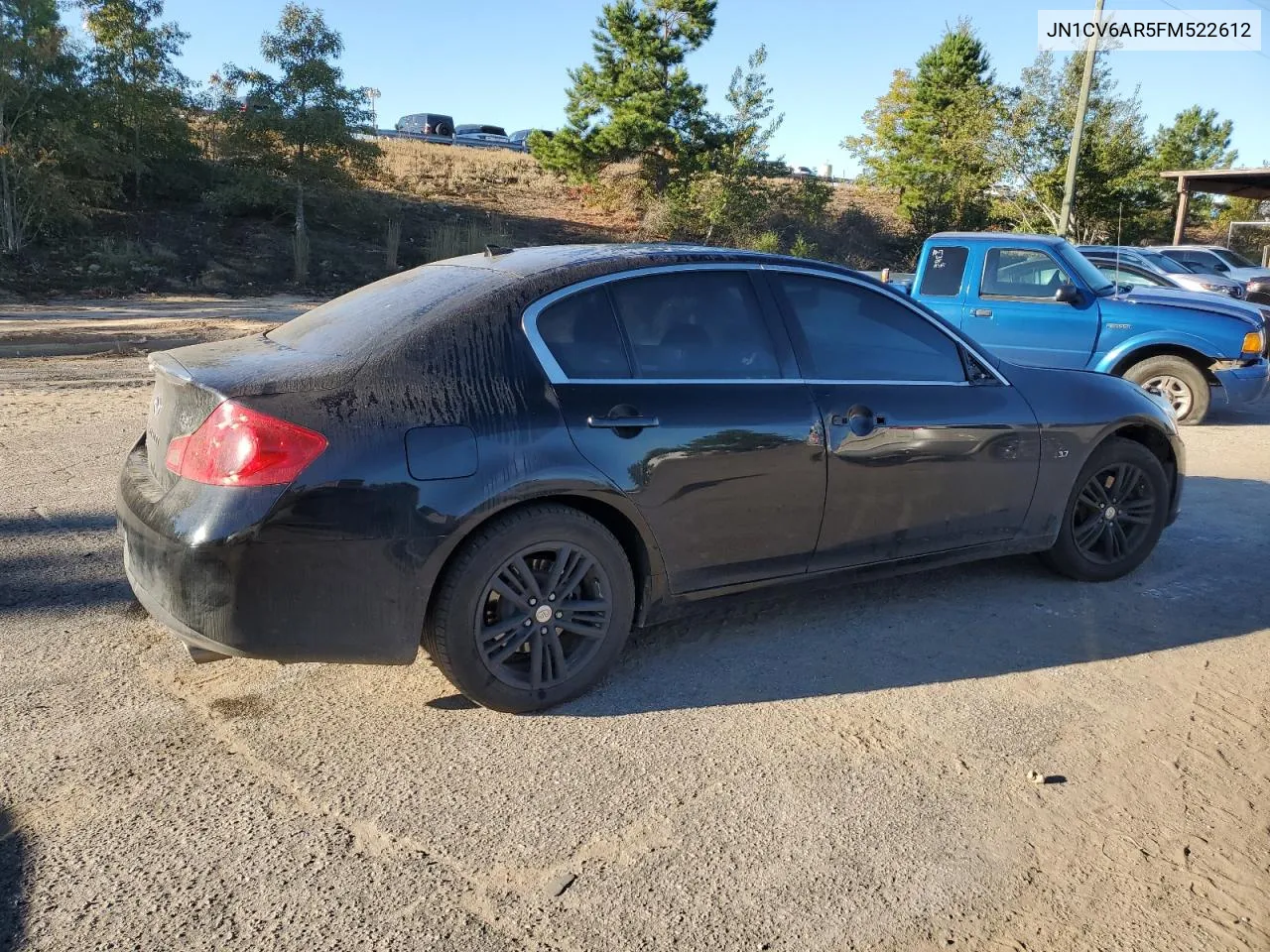 2015 Infiniti Q40 VIN: JN1CV6AR5FM522612 Lot: 76236824