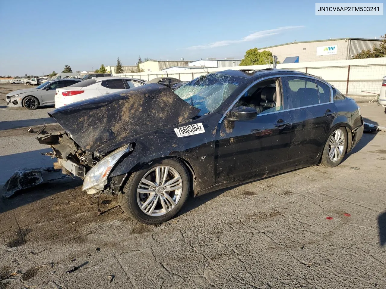 2015 Infiniti Q40 VIN: JN1CV6AP2FM503241 Lot: 76603364