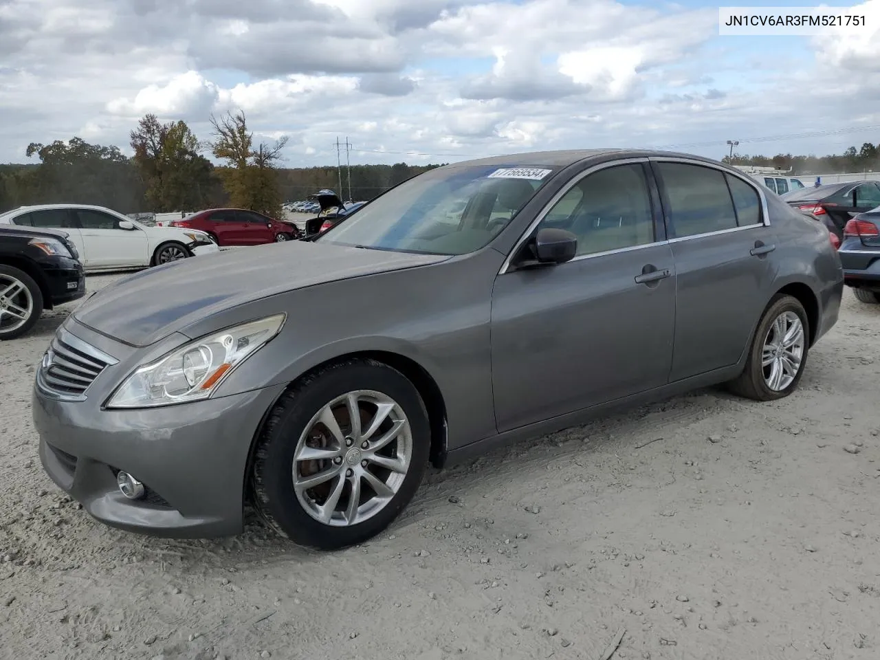 2015 Infiniti Q40 VIN: JN1CV6AR3FM521751 Lot: 77569534