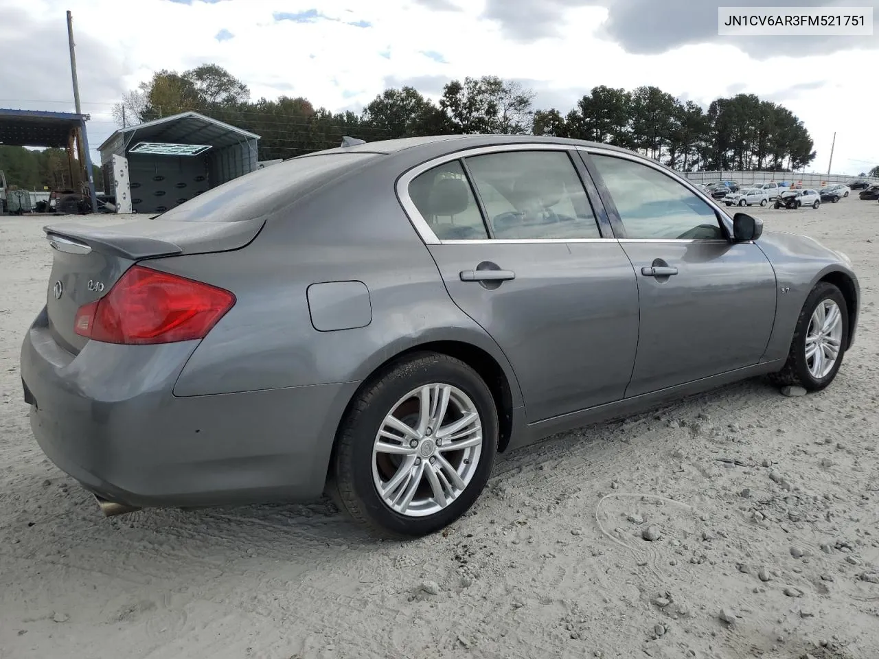 2015 Infiniti Q40 VIN: JN1CV6AR3FM521751 Lot: 77569534