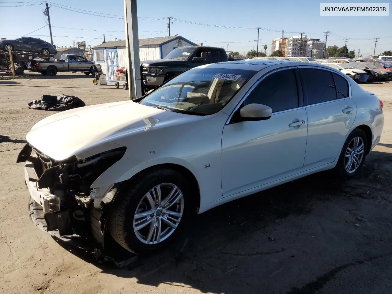 2015 Infiniti Q40 VIN: JN1CV6AP7FM502358 Lot: 79194474