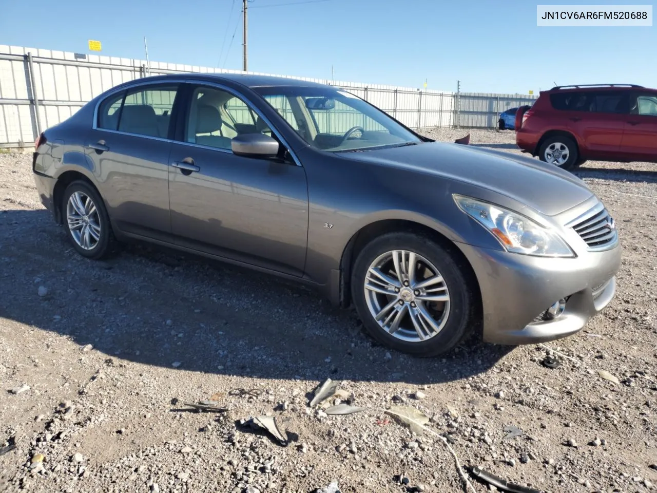 2015 Infiniti Q40 VIN: JN1CV6AR6FM520688 Lot: 80267434