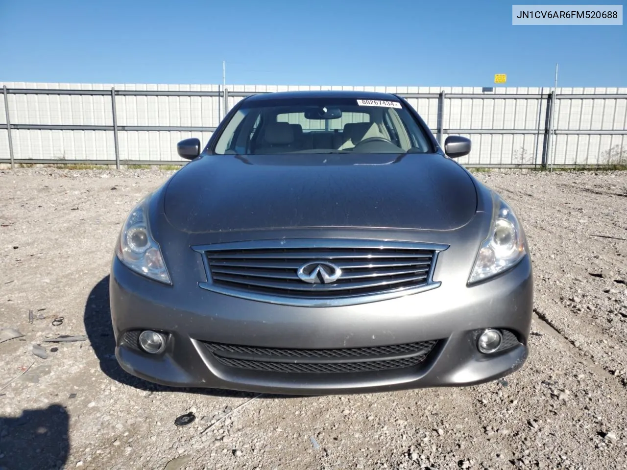 2015 Infiniti Q40 VIN: JN1CV6AR6FM520688 Lot: 80267434