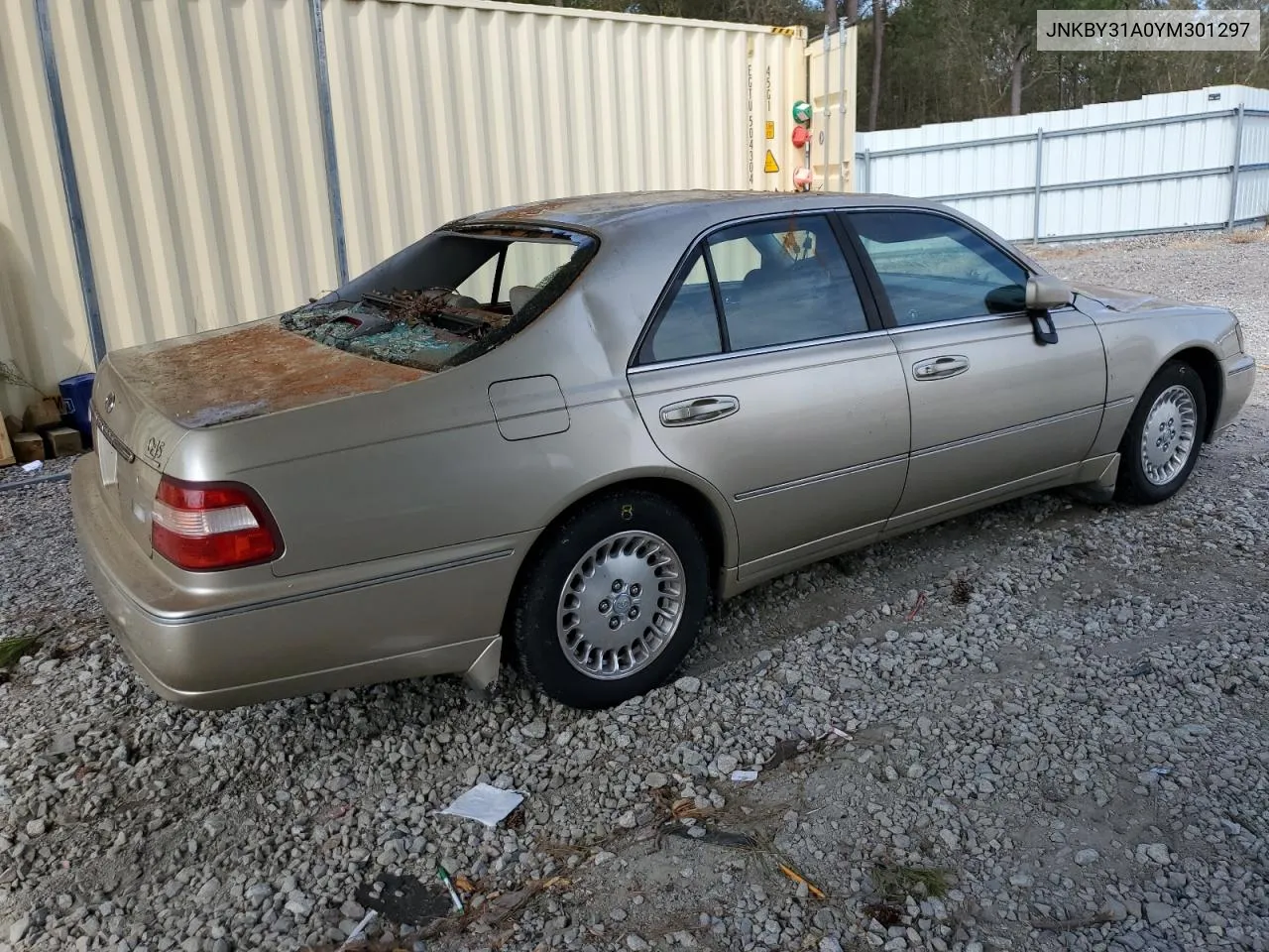 2000 Infiniti Q45 Base VIN: JNKBY31A0YM301297 Lot: 74672884