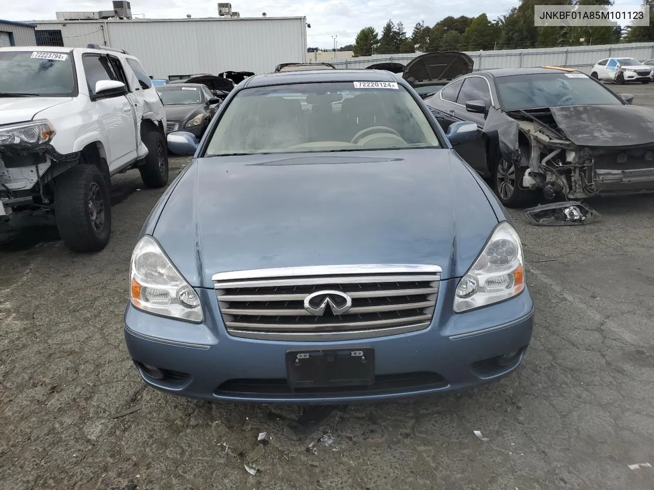 2005 Infiniti Q45 VIN: JNKBF01A85M101123 Lot: 72220124