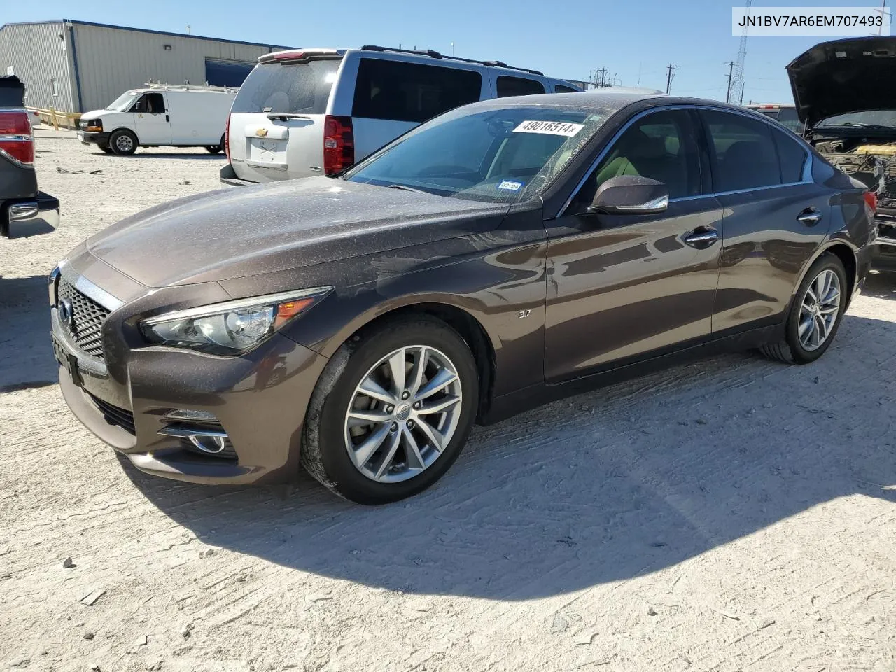 JN1BV7AR6EM707493 2014 Infiniti Q50 Base