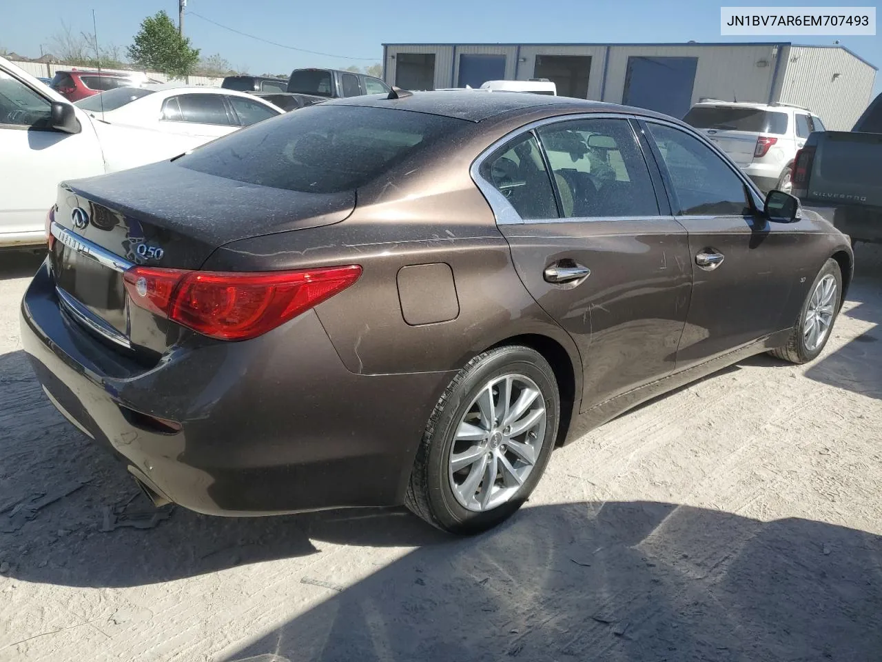 2014 Infiniti Q50 Base VIN: JN1BV7AR6EM707493 Lot: 49016514