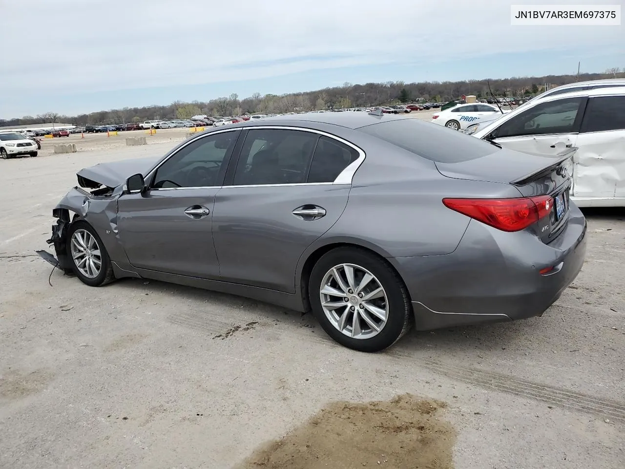 2014 Infiniti Q50 Base VIN: JN1BV7AR3EM697375 Lot: 50468624