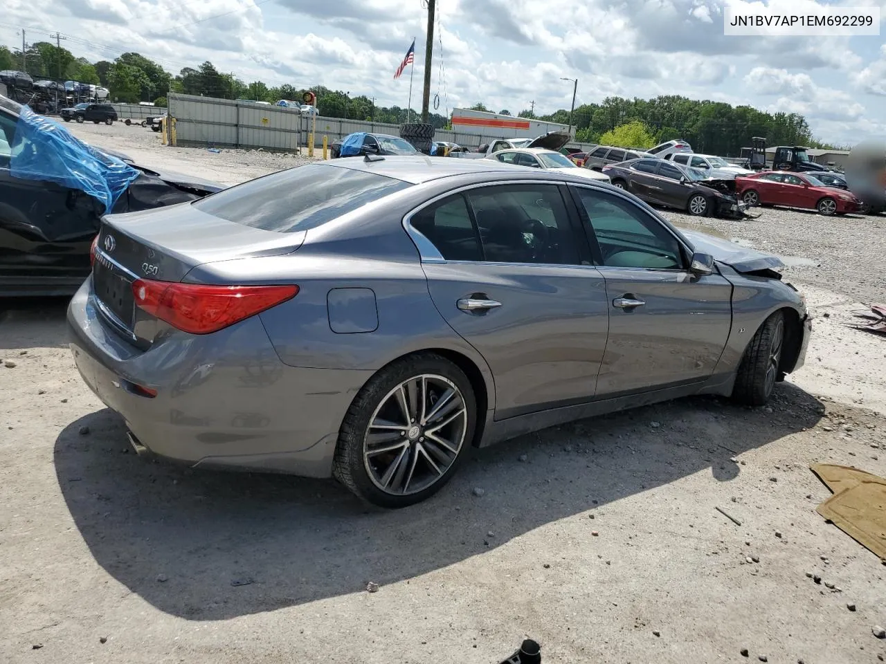 2014 Infiniti Q50 Base VIN: JN1BV7AP1EM692299 Lot: 53663554