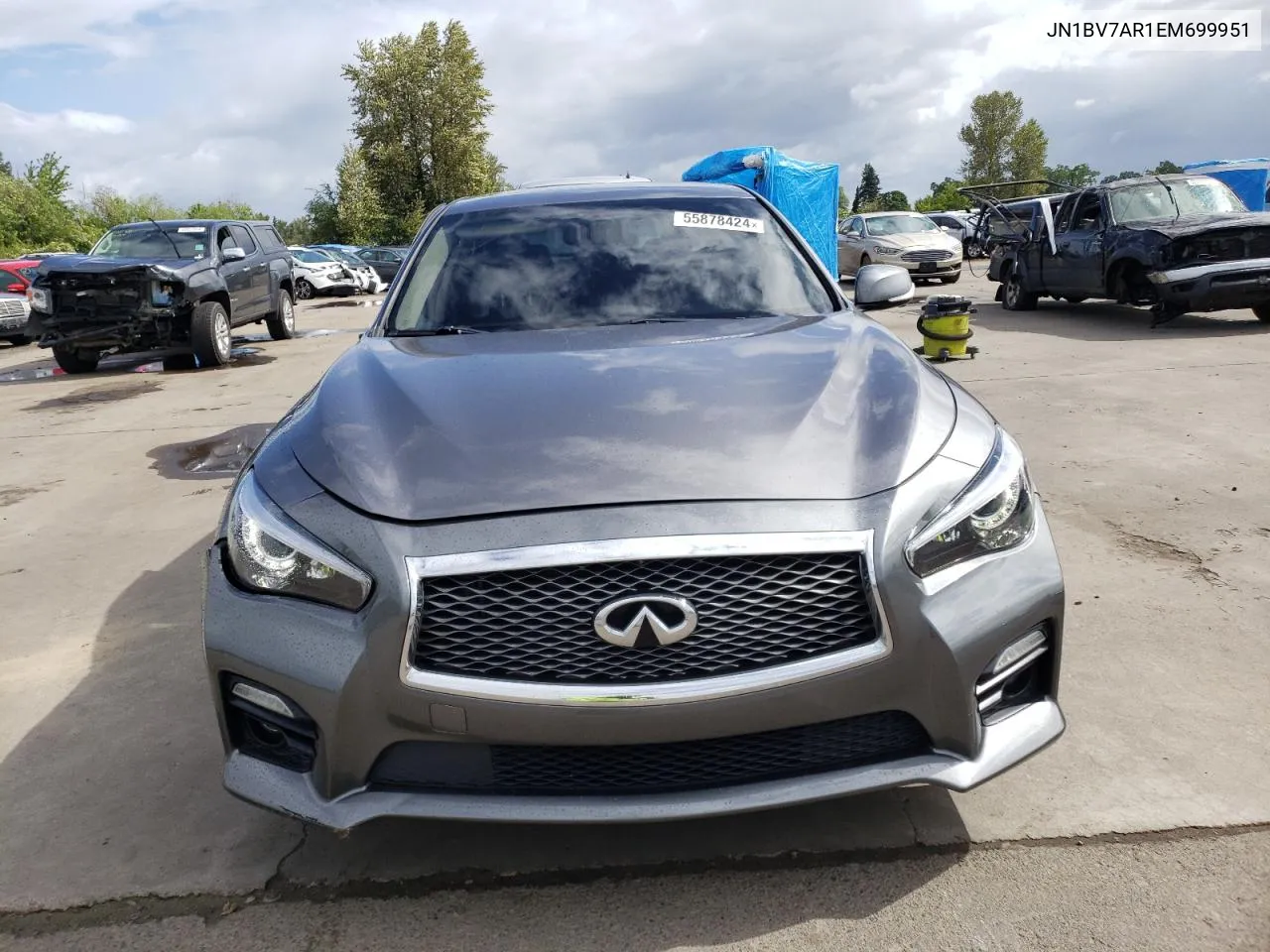 2014 Infiniti Q50 Base VIN: JN1BV7AR1EM699951 Lot: 55878424