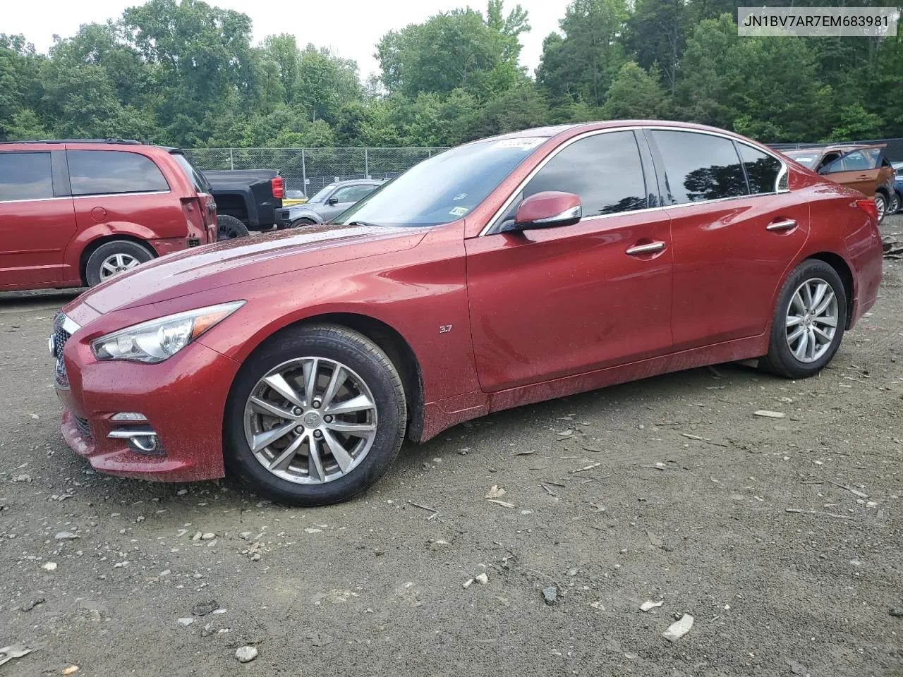 2014 Infiniti Q50 Base VIN: JN1BV7AR7EM683981 Lot: 57523044