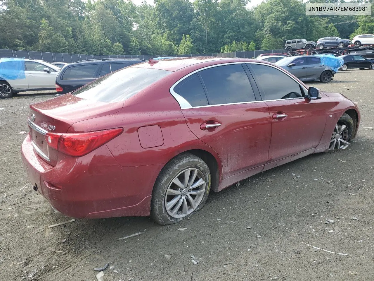 2014 Infiniti Q50 Base VIN: JN1BV7AR7EM683981 Lot: 57523044