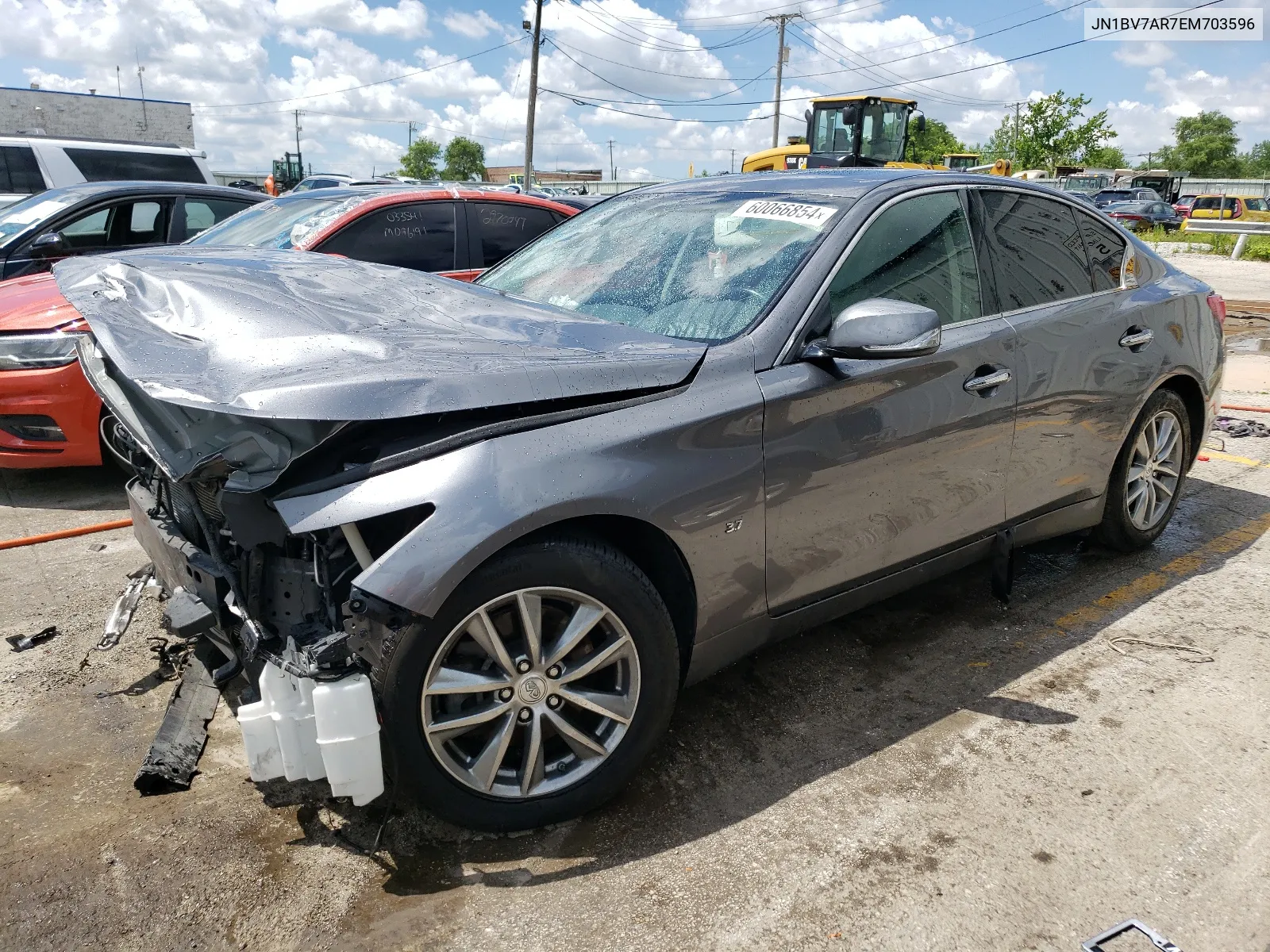 2014 Infiniti Q50 Base VIN: JN1BV7AR7EM703596 Lot: 60066854