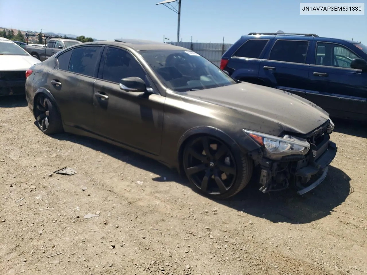 2014 Infiniti Q50 Hybrid Premium VIN: JN1AV7AP3EM691330 Lot: 60484994