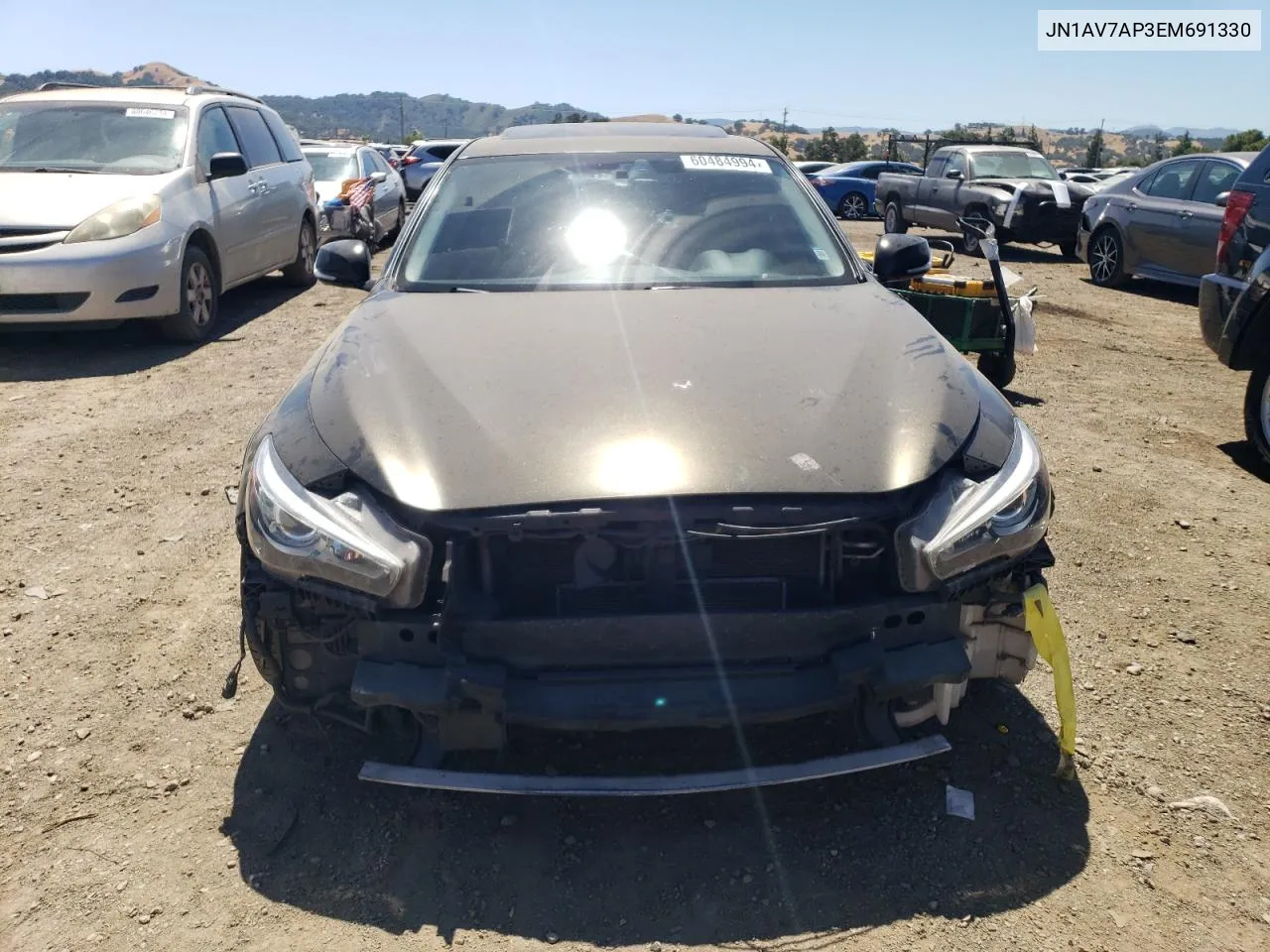 2014 Infiniti Q50 Hybrid Premium VIN: JN1AV7AP3EM691330 Lot: 60484994