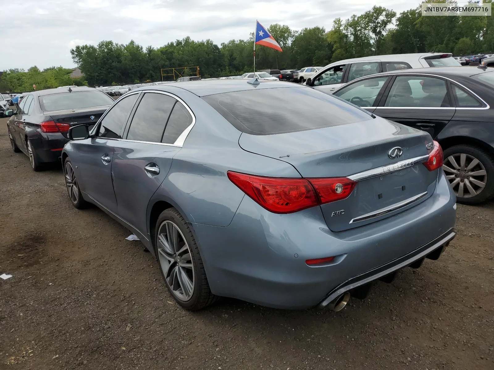 2014 Infiniti Q50 Base VIN: JN1BV7AR3EM697716 Lot: 61230224