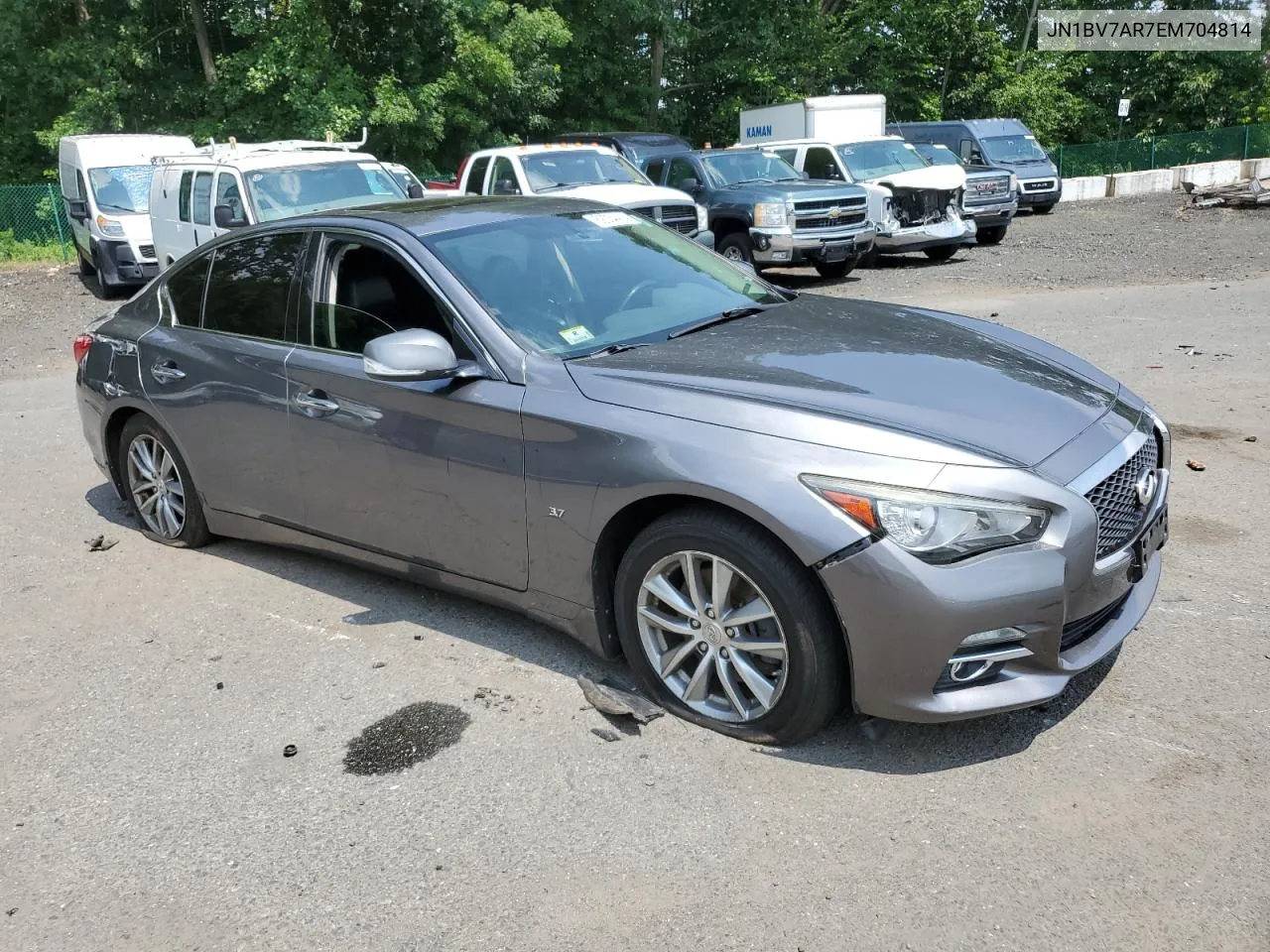 2014 Infiniti Q50 Base VIN: JN1BV7AR7EM704814 Lot: 62054414