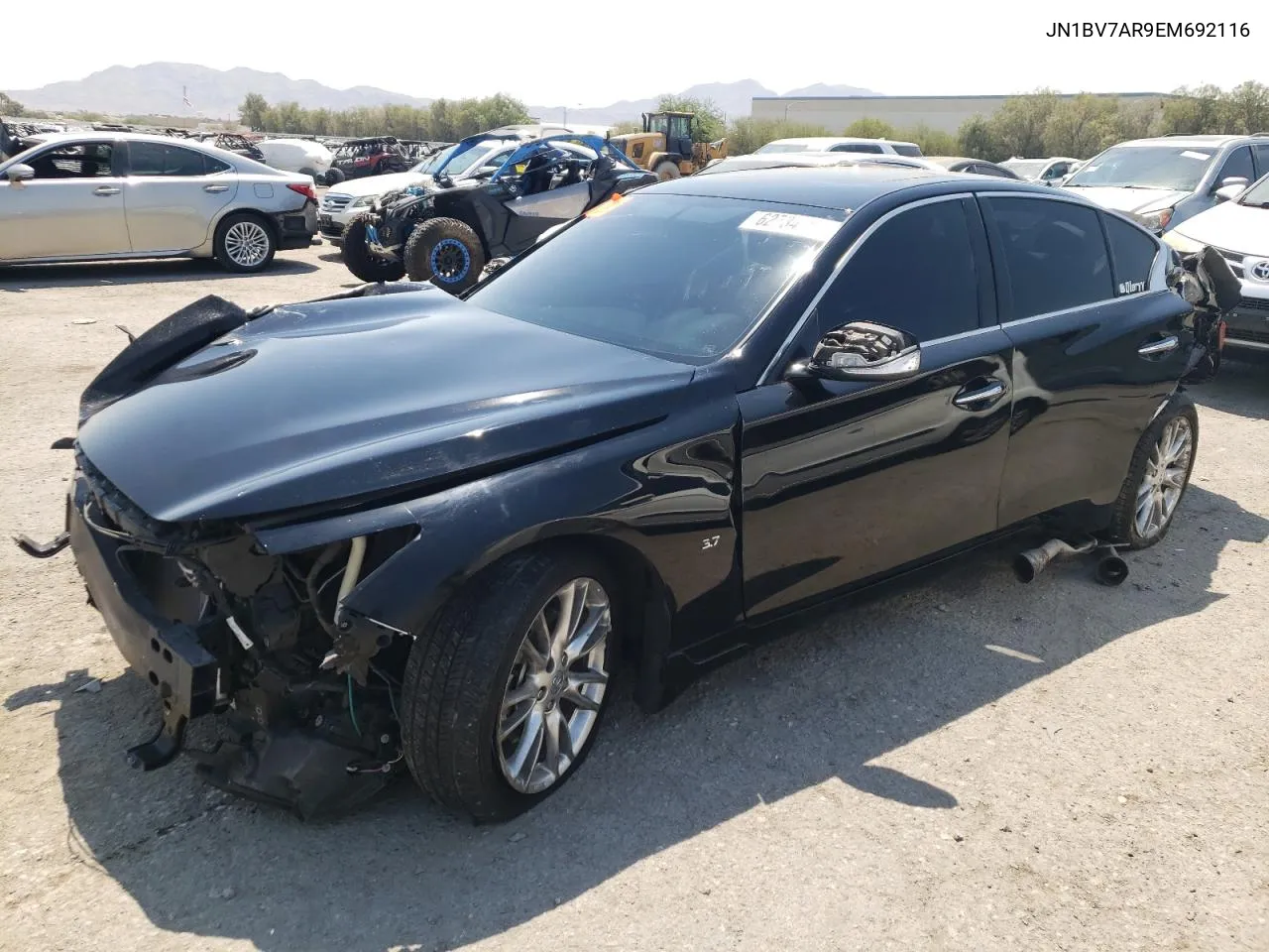 2014 Infiniti Q50 Base VIN: JN1BV7AR9EM692116 Lot: 62734004