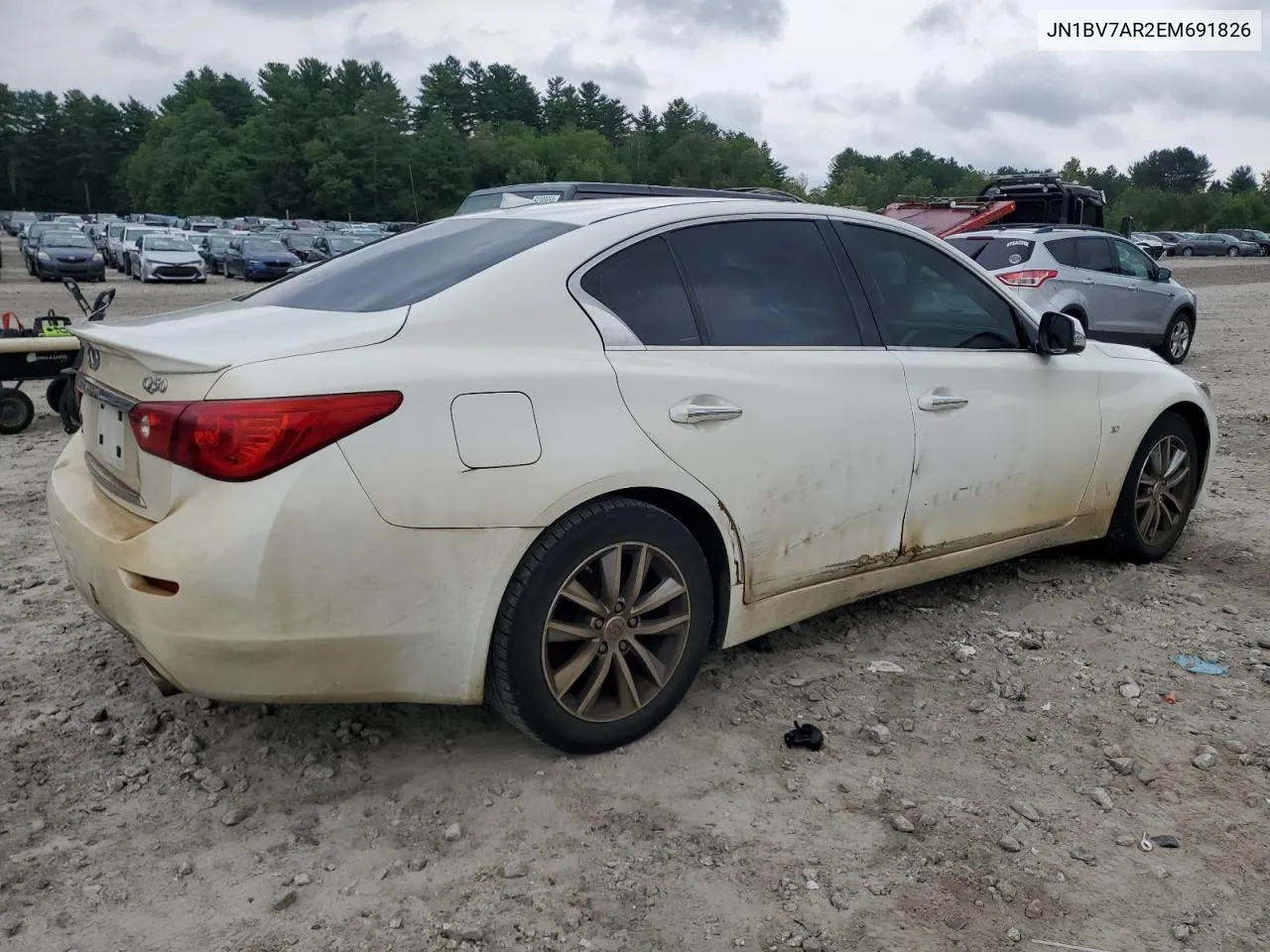 2014 Infiniti Q50 Base VIN: JN1BV7AR2EM691826 Lot: 63761734