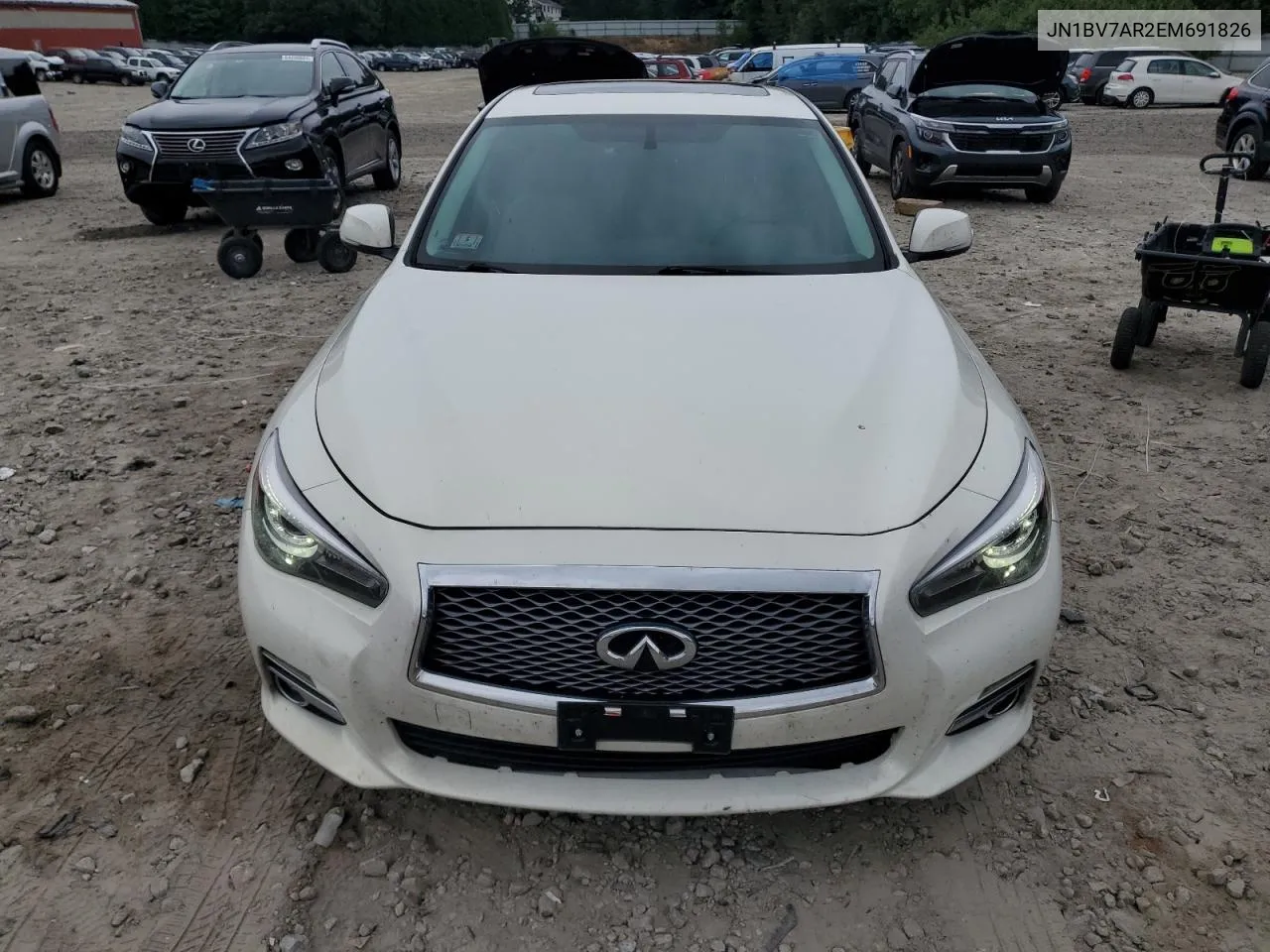 2014 Infiniti Q50 Base VIN: JN1BV7AR2EM691826 Lot: 63761734