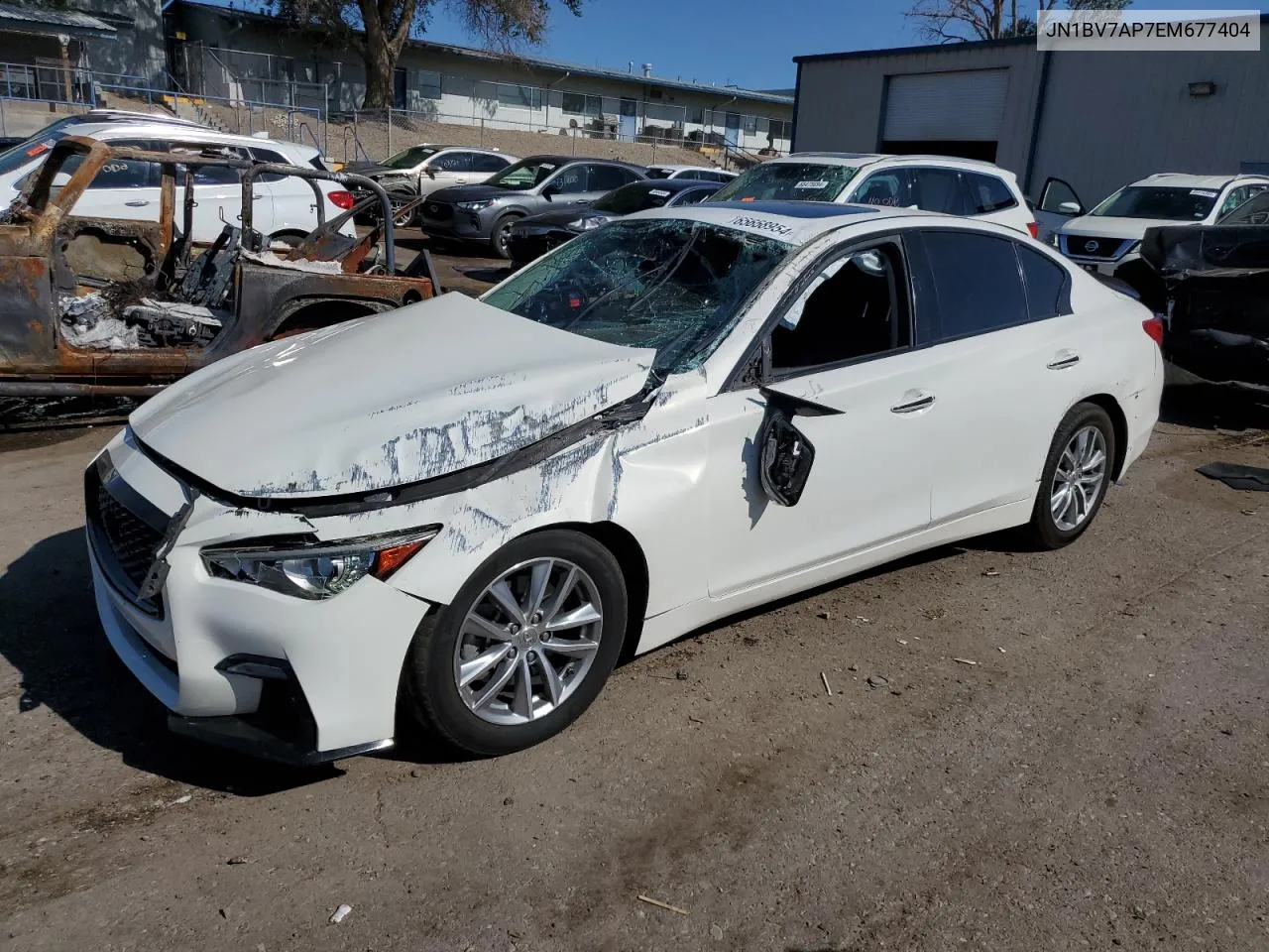 2014 Infiniti Q50 Base VIN: JN1BV7AP7EM677404 Lot: 65658954