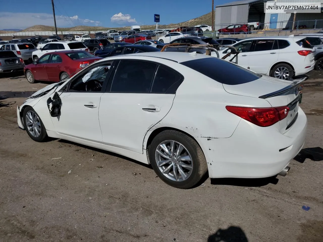 2014 Infiniti Q50 Base VIN: JN1BV7AP7EM677404 Lot: 65658954