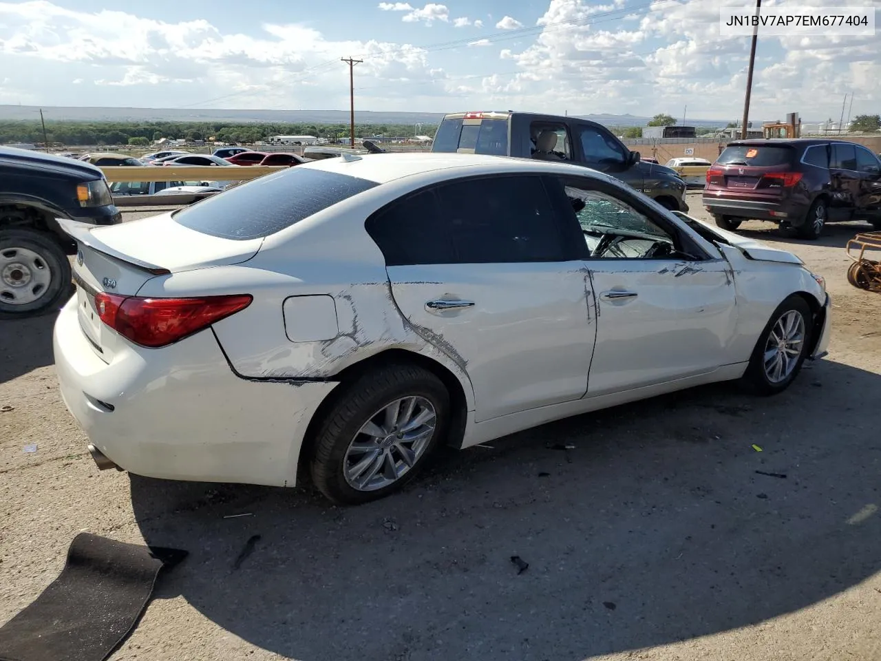 2014 Infiniti Q50 Base VIN: JN1BV7AP7EM677404 Lot: 65658954