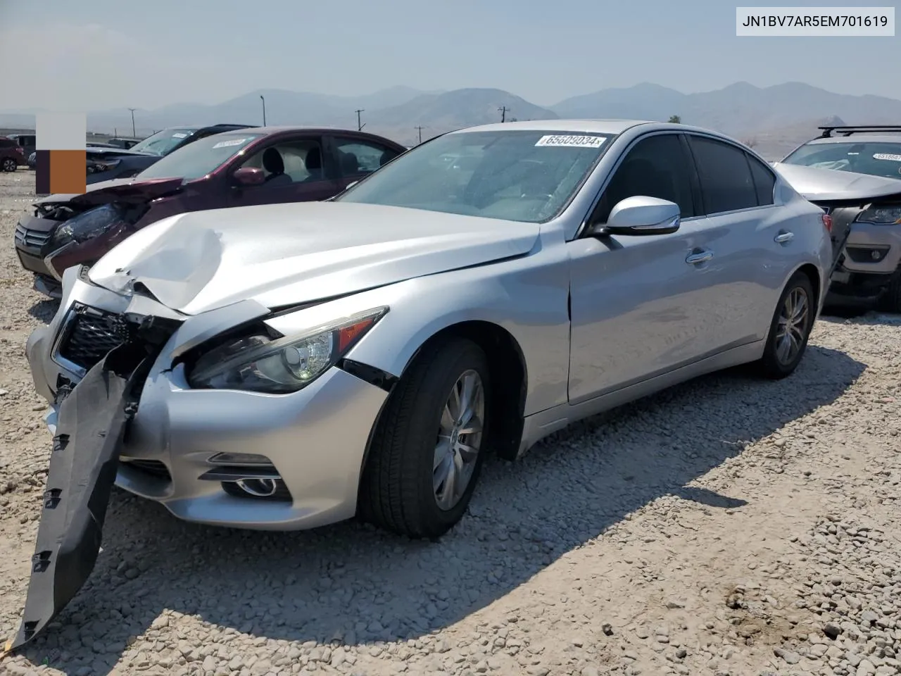 2014 Infiniti Q50 Base VIN: JN1BV7AR5EM701619 Lot: 65809034