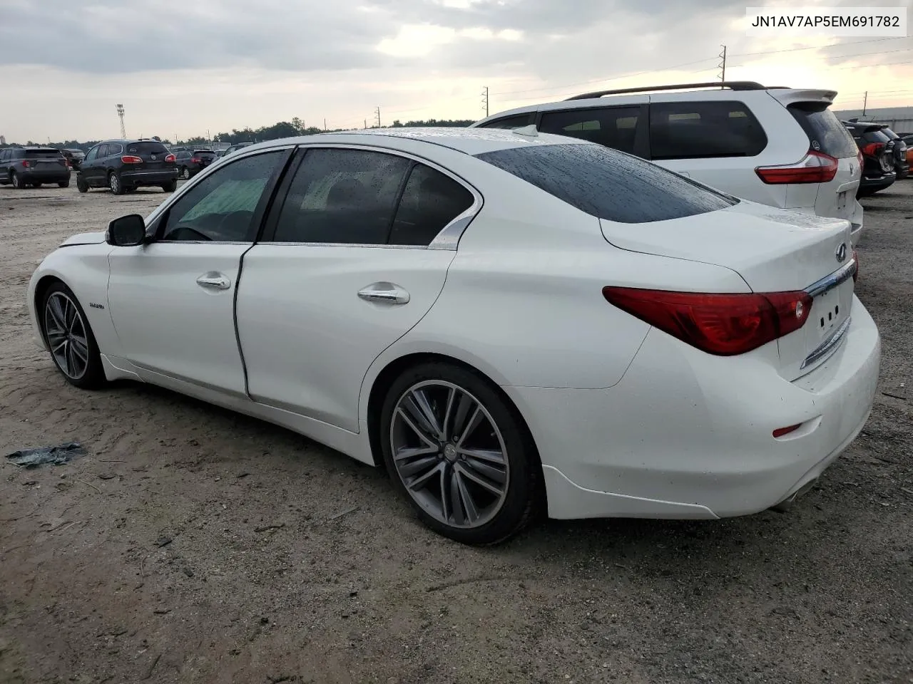 2014 Infiniti Q50 Hybrid Premium VIN: JN1AV7AP5EM691782 Lot: 66193364