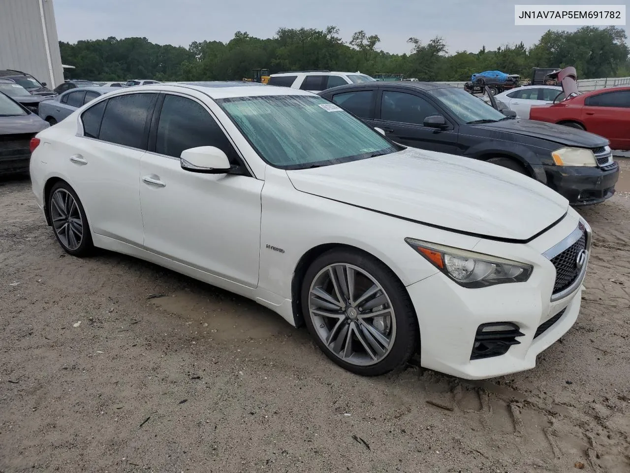 2014 Infiniti Q50 Hybrid Premium VIN: JN1AV7AP5EM691782 Lot: 66193364