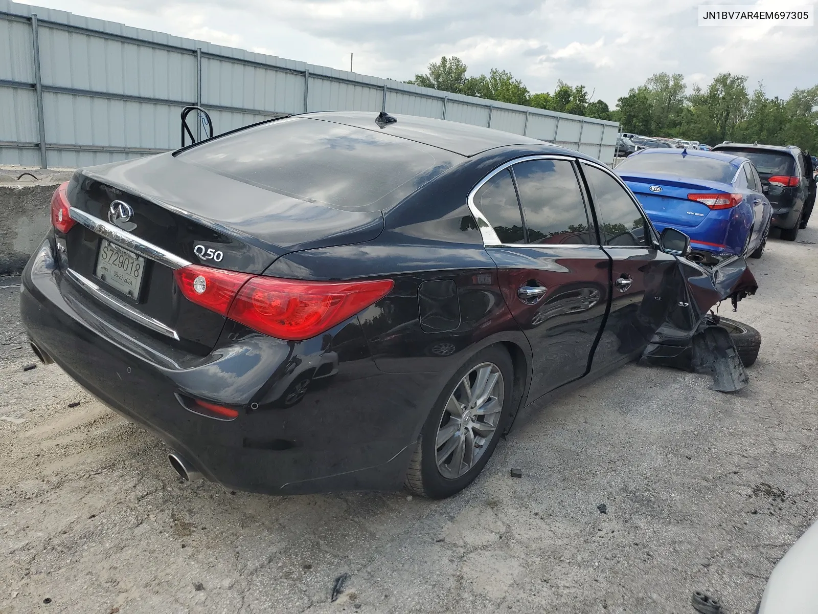 2014 Infiniti Q50 Base VIN: JN1BV7AR4EM697305 Lot: 66333844