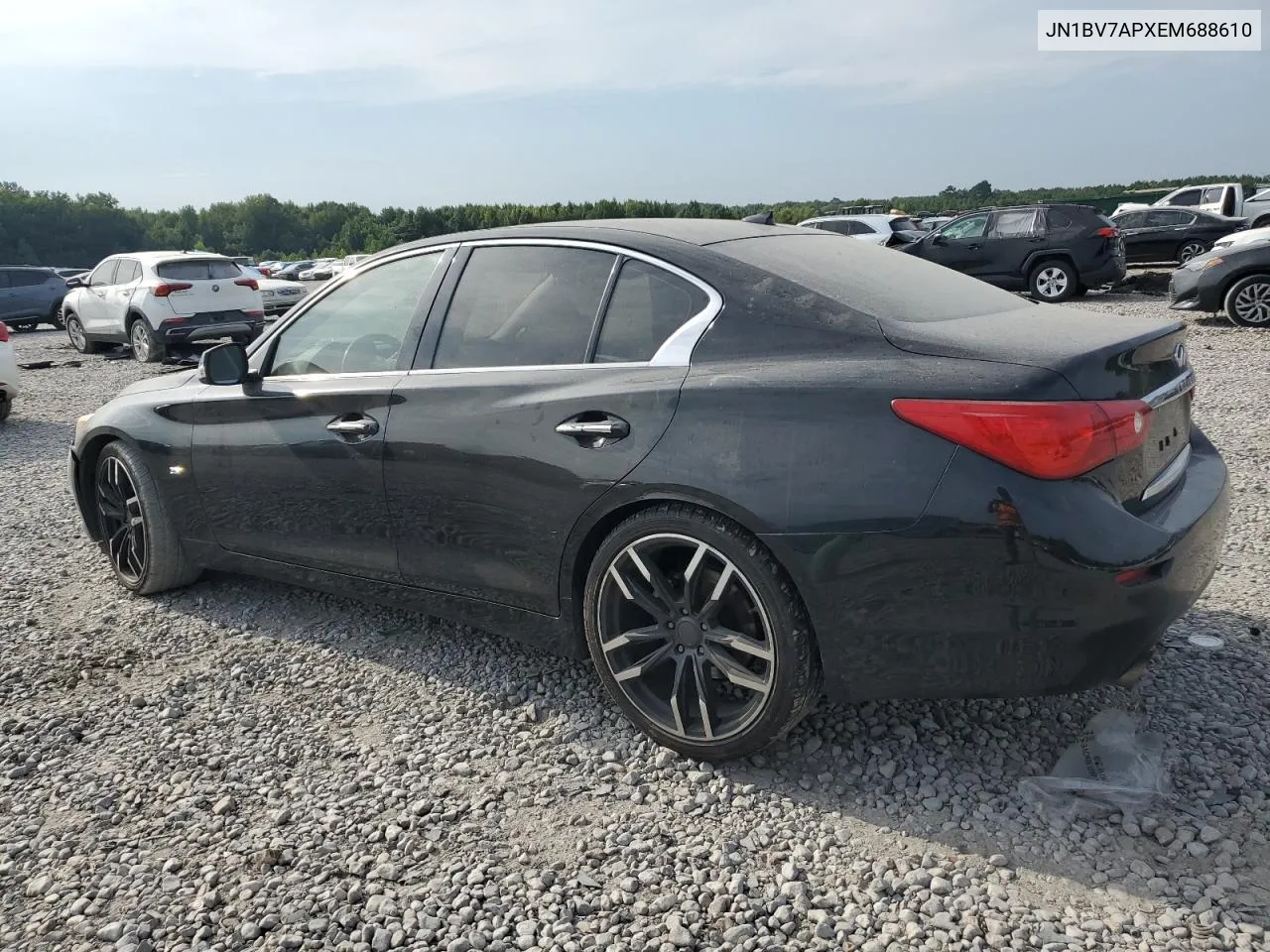 2014 Infiniti Q50 Base VIN: JN1BV7APXEM688610 Lot: 66400984