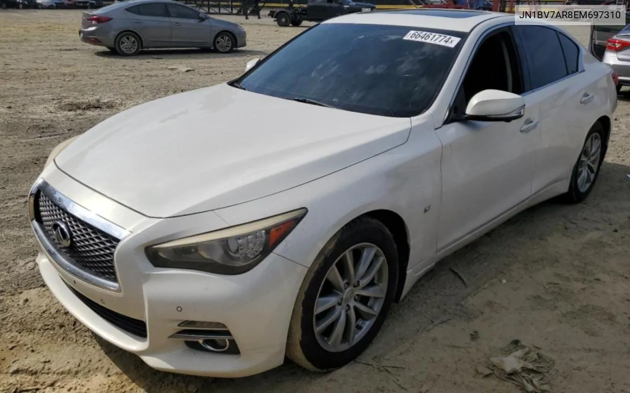 2014 Infiniti Q50 Base VIN: JN1BV7AR8EM697310 Lot: 66461774