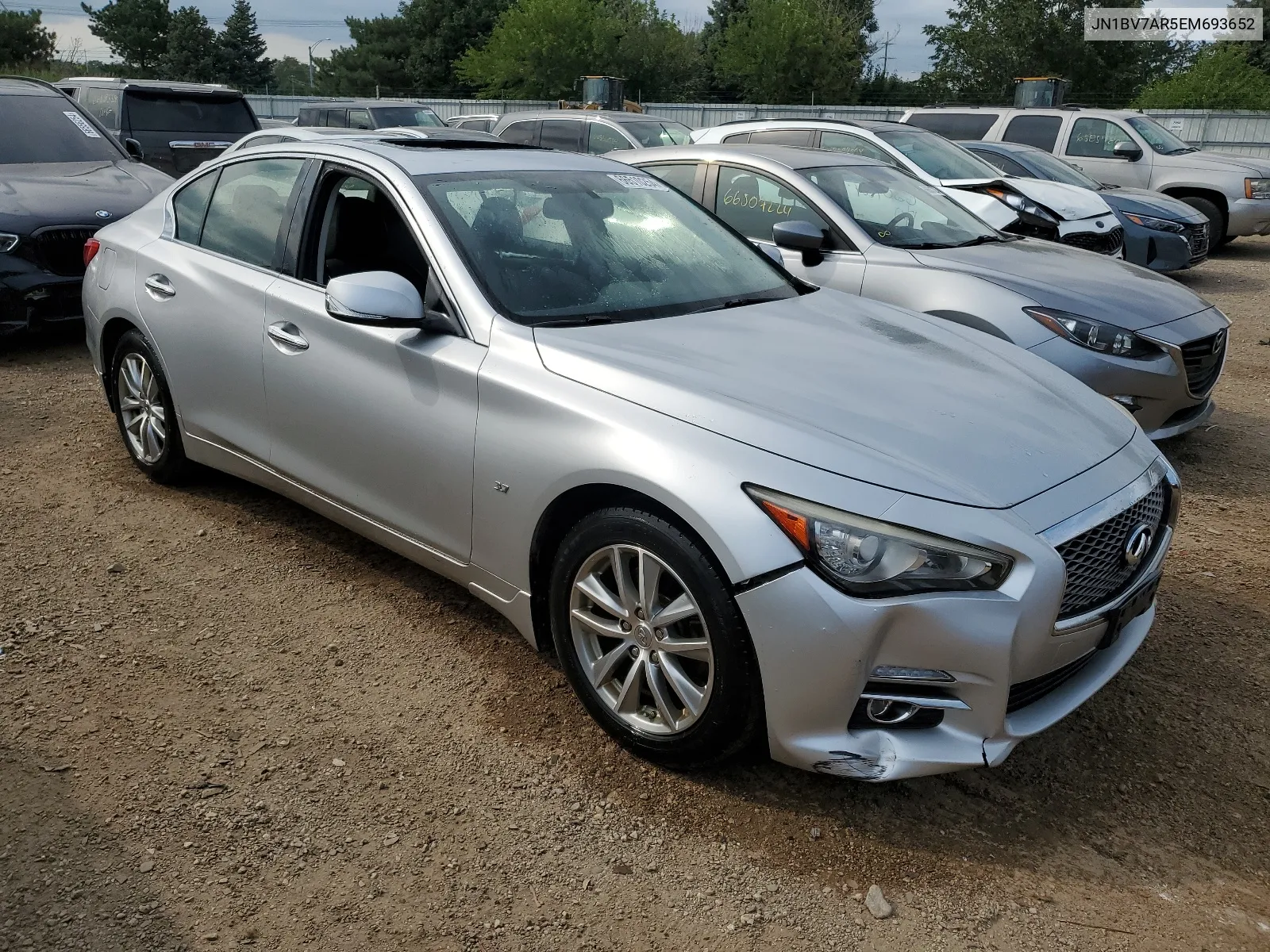 2014 Infiniti Q50 Base VIN: JN1BV7AR5EM693652 Lot: 66510254