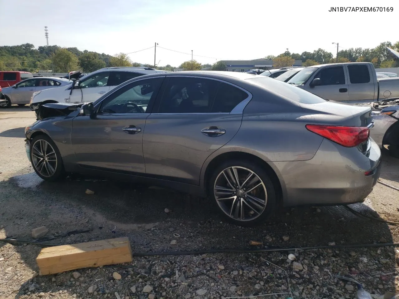 2014 Infiniti Q50 Base VIN: JN1BV7APXEM670169 Lot: 67337884