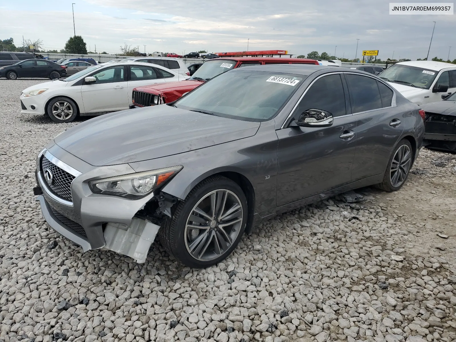 2014 Infiniti Q50 Base VIN: JN1BV7AR0EM699357 Lot: 68137724