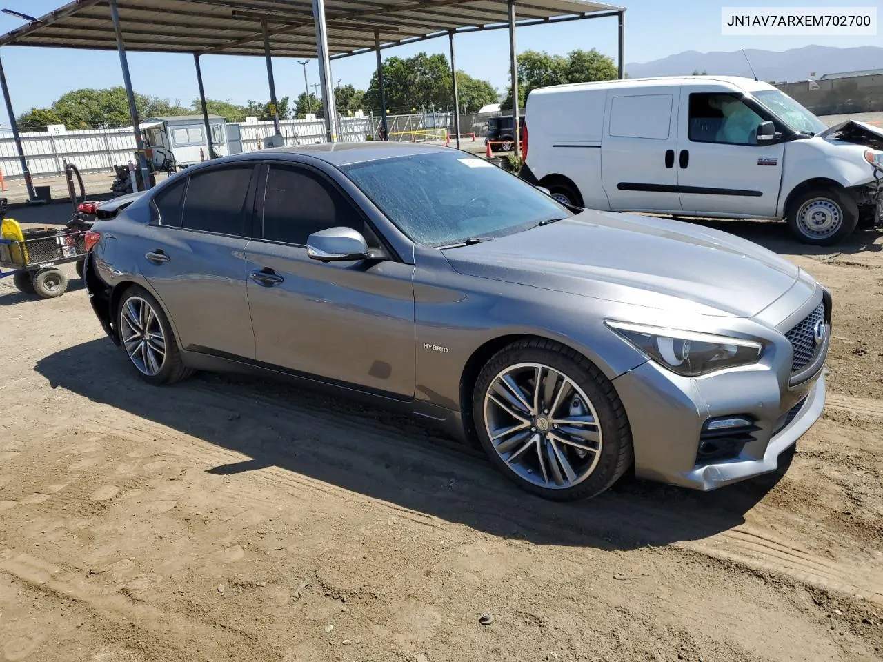 2014 Infiniti Q50 Hybrid Premium VIN: JN1AV7ARXEM702700 Lot: 68950044