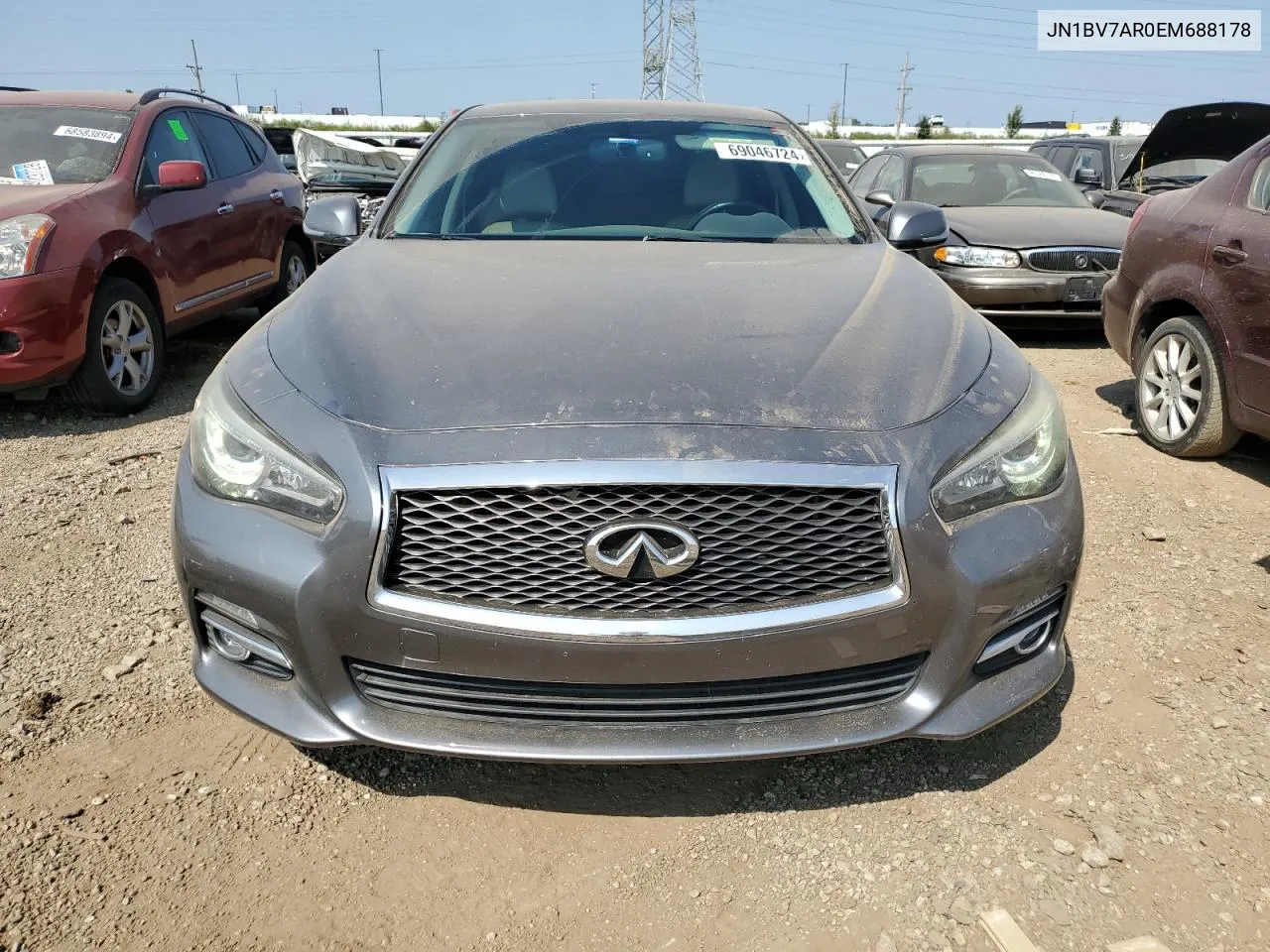 2014 Infiniti Q50 Base VIN: JN1BV7AR0EM688178 Lot: 69046724