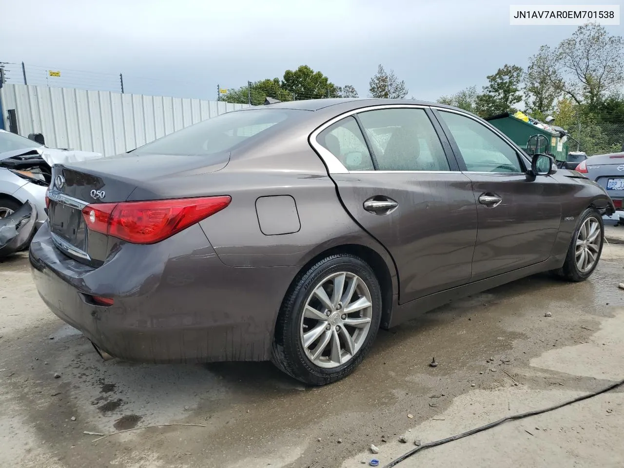 2014 Infiniti Q50 Hybrid Premium VIN: JN1AV7AR0EM701538 Lot: 69869554